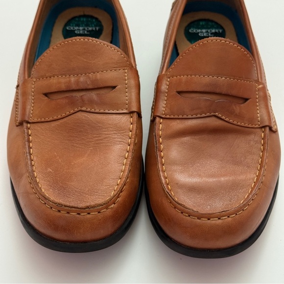 Nunn Bush Men\'s Drexel Moc Toe Penny Loafers Cognac Leather Size 10M main image 9